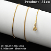 8Pcs Classic Plain 1.2MM 304 Stainless Steel Snake Chain Necklaces for Men Women NJEW-YW0001-26-3