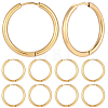 10 Pairs 304 Stainless Steel Huggie Hoop Earrings EJEW-BBC0002-33-7