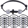 30Pcs Sports Theme Acrylic Beads Braided Bead Bracelets BJEW-BM00013-1