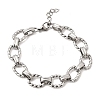 304 Stainless Steel Link Chain Bracelets for Women Men BJEW-L720-02P-4
