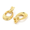 Hollow Teardrop Rack Plating Brass Dangle Stud Earrings EJEW-K263-09G-2