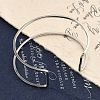 Non-Tarnish 304 Stainless Steel Hollow Open Cuff Bangles for Women BJEW-S155-04P-6