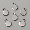 304 Stainless Steel Blank Charms STAS-WH0022-89B-P-1