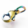 Ion Plating(IP) 304 Stainless Steel Lobster Claw Clasps X-STAS-G240-01A-C-4