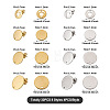 32Pcs 8 Styles 201 Stainless Steel Stud Earring Findings STAS-TA0001-93-3