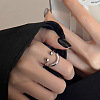 Alloy Smiling Face Finger Rings FS-WG53BEF-01-2