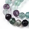 Natural Fluorite Beads Strands G-S345-8mm-31-4