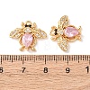 Brass Micro Pave Cubic Zirconia Pendants KK-A284-16G-04-3