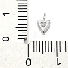 304 Stainless Steel Micro Pave Cubic Zirconia Pendants STAS-U042-02A-P-3