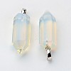 Brass Opalite Pendants G-O160-03L-1