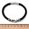 Braided Microfiber Leather Cord Bracelets BJEW-A092-01B-AS-5