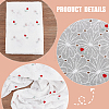 Cotton Embroidered Wavy Edge Flower Eyelet Lace Fabric DIY-WH0308-389-4