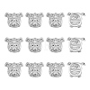 12Pcs Alloy Puppy Beads FIND-OC0014-14P-1