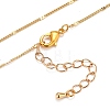 Teardrop Glass Beads Pendant Necklaces NJEW-JN03205-02-3