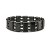 Non-magnetic Synthetic Hematite Beaded Stretch Bracelets for Men FS-WG73B41-01-1