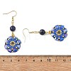 Glass Seed Beads Dangle Earrings EJEW-MZ00763-01-5