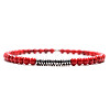 Natural & Dyed Round Red Turquoise Beaded Bracxelets for Men OI5065-7-1