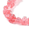 Transparent Glass Enamel Beads Strands GLAA-B021-05H-3