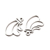 304 Stainless Steel Charms STAS-F367-18P-2