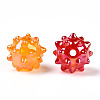 AB Plating Opaque Acrylic Beads JACR-T003-02-2