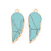 Synthetic Turquoise Pendants G-N326-127-A01-2