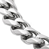 304 Stainless Steel Cuban Link Chain Bracelet for Men Women BJEW-C048-02P-2