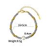 304 Stainless Steel Beaded Bracelets for Women ED3331-5
