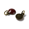 Brass Ename Charms KK-H487-22AB-04-2