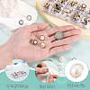 100Pcs 10 Styles 1-Hole Acrylic Shank Buttons BUTT-TA0001-59-4