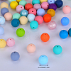 Round Silicone Focal Beads SI-JX0046A-97-2