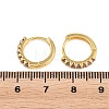 Brass Micro Pave Cubic Zirconia Hoop Earrings KK-Z166-14G-01-5