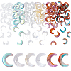 120Pcs 6 Colors Transparent Glass Beads FIND-GA0004-17-1
