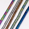 Electroplate Non-magnetic Synthetic Hematite Beads Strands G-J162-A-M-1