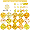 375Pcs 15 Color Spray Painted Crackle Glass Beads DIY-PH0003-88-WH-5