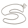 Brass Wheat Chains Necklaces for Women NJEW-D302-24P-4