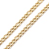 Heart & Rose Brass Pendant Necklace 304 Stainless Steel Chains for Women NJEW-JN04088-7