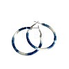 Alloy Polyester Hoop Earrings FS-WGF51EC-01-5