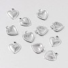 Heart 316 Surgical Stainless Steel Filigree Charms STAS-M258-10-1