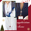 DIY Interchangeable Christmas Office Lanyard ID Badge Holder Necklace Making Kit DIY-SC0022-03-5