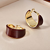 Brass & Acrylic Hoop Earrings FS-WG659A8-02-1