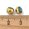 Rack Plating Brass Enamel Beads KK-P277-36G-01-3