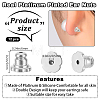 12Pcs Brass Ear Nuts KK-BBC0016-30P-2