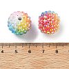 Rainbow AB Resin Rhinestone Beads OACR-D307-06-3