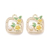 Alloy Enamel Pendants ENAM-N069-13KCG-02-1