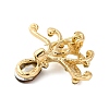 Sea Animal Alloy Colorful Rhinestone Brooches JEWB-I034-36G-2