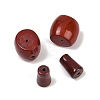 Natural Red Jasper 3 Hole Guru Beads G-F795-F01-01-1