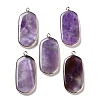 Natural Amethyst Pendants G-G063-02B-1