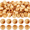 100Pcs Wood European Beads WOOD-PA0001-77-1