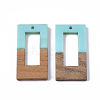 Resin & Walnut Wood Pendants RESI-S358-26B-2