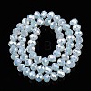 Electroplate Glass Beads Strands EGLA-A044-J8mm-B06-3